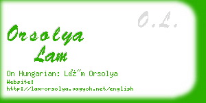 orsolya lam business card